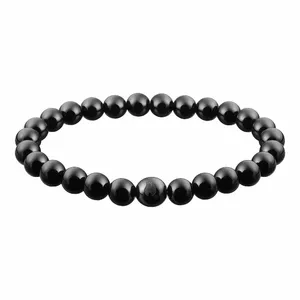 Bracelet Zippo AGATE BEADS 22 cm — Zippo beaded agate bracelet, 22 cm length