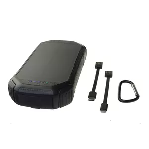 Портативный аккумулятор powerneed S20000C — 20000 mAh LiPo, USB‑PD, быстрая зарядка, 2 устройства, фонарик, чёрный