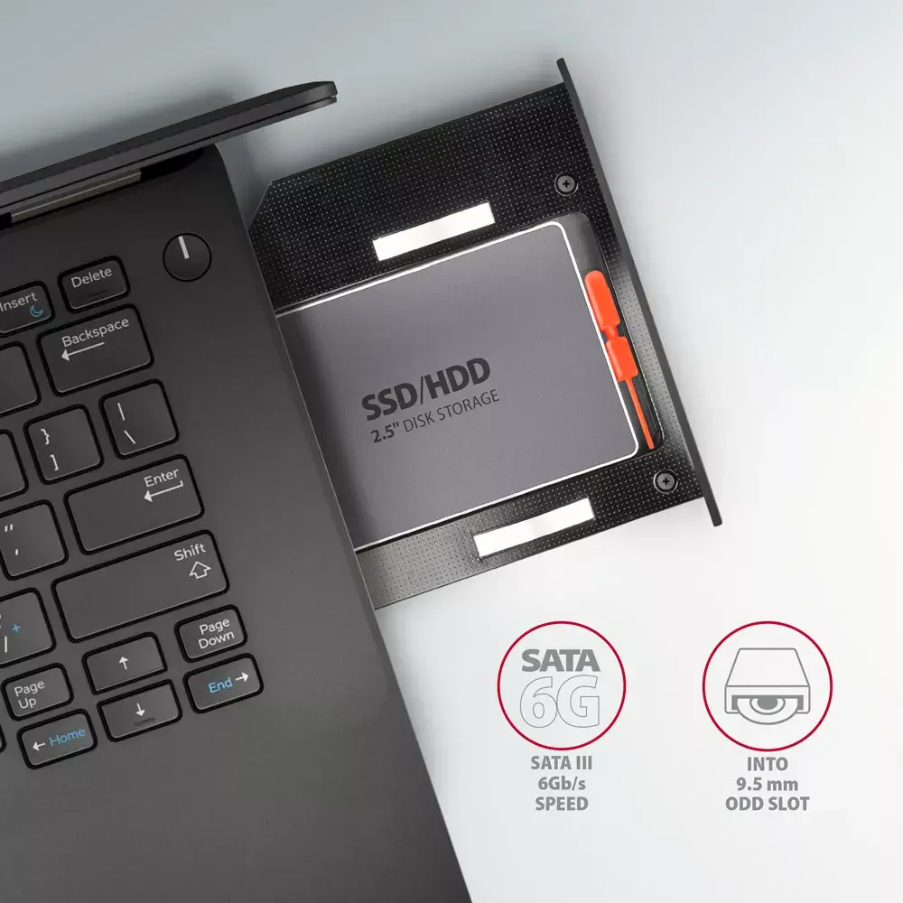 Axagon RSS-CD09 2.5 SSD/HDD Caddy Photo 5
