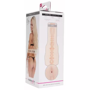 Masturbator Fleshlight Elsa Jean Treat — realistic anus replica, removable TPE sleeve, 25 cm insertion depth