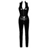 Vinyl sleeveless jumpsuit Black Level 28515121051 XL Photo 5