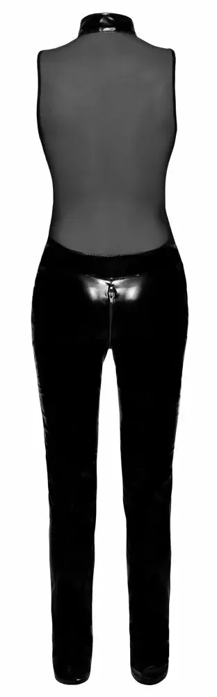 Vinyl sleeveless jumpsuit Black Level 28515121051 XL Photo 8