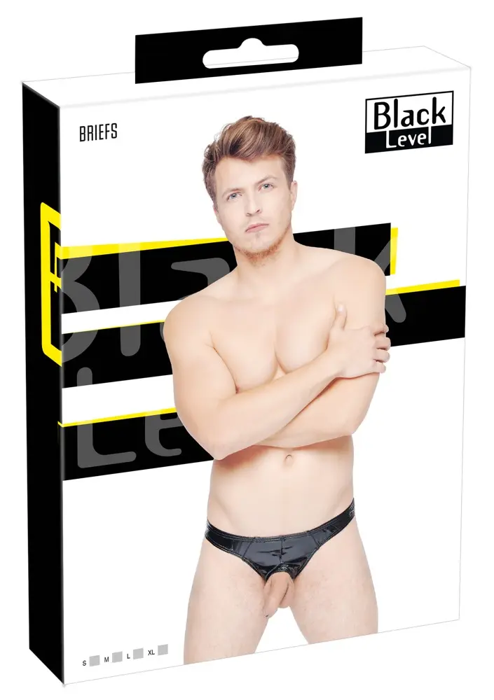 Vīriešu vinila biksītes Black Level Showm