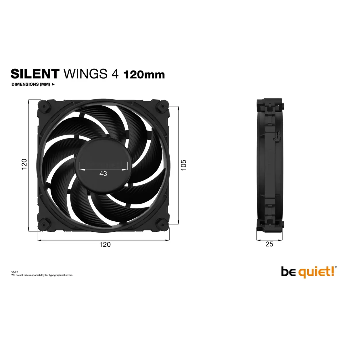 Ventilators be quiet! SILENT WINGS 4 120mm Photo 5