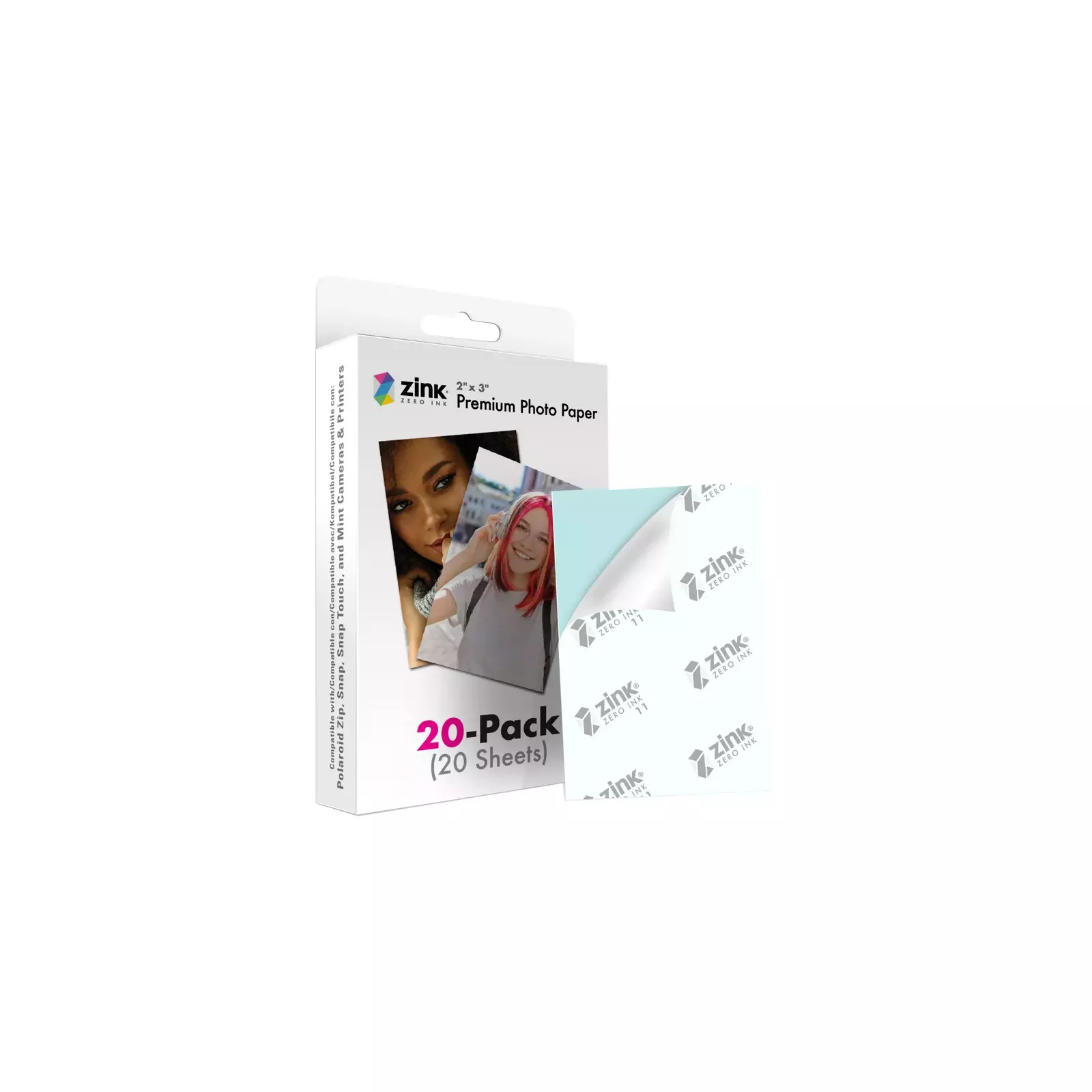 Zink Photo Paper 2x3, Printer Paper Compatible with Snap Touch, Zip & Mint  Cameras