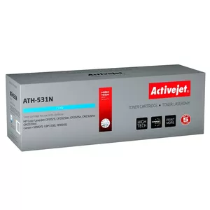 Toner cartridge ActiveJet ATH-531N compatible with HP 304A / Canon CRG-718C, cyan, 3,200 pages, built-in drum