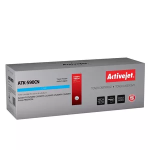 Toner cartridge ActiveJet ATK-590CN cyan for Kyocera, laser, yield 5000 pages, compatible, 1 pc