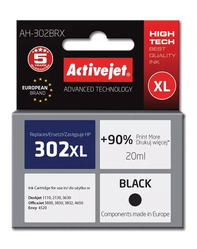 Cartridge Activejet AH-302BRX Black Photo 2