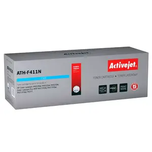Toneris ActiveJet ATH-F411N aizstājējs HP 410A CF411A — ciano (Cyan), 2300 lapas, ar iebūvēto boksi