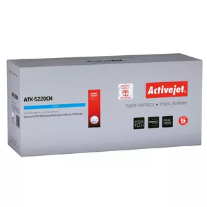 Toner cartridge ActiveJet ATK-5220CN for Kyocera, cyan, standard yield, 1 pack, 1200 pages