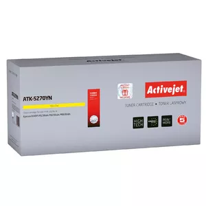 Toner cartridge ActiveJet ATK-5270YN for Kyocera, yellow, 6000 pages, single pack