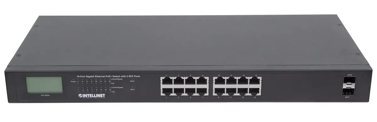 Неуправляемый коммутатор Intellinet 16-портовый Gigabit Ethernet PoE+ Photo 6