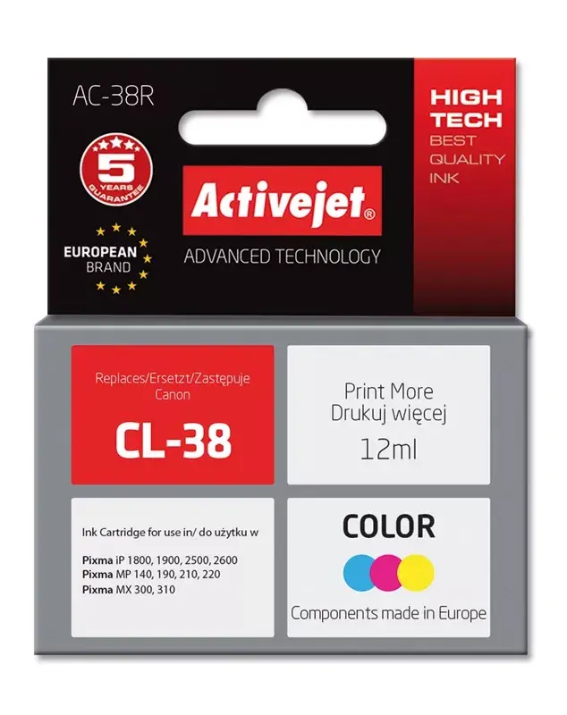 Cartridge Activejet AC-38R Ink Color Photo 2