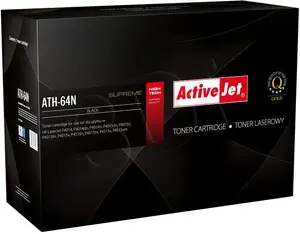 Toneris ActiveJet ATH-64N melns priekš HP, savietojams, ar iebūvētu cilindru, izturība 10000 lpp.