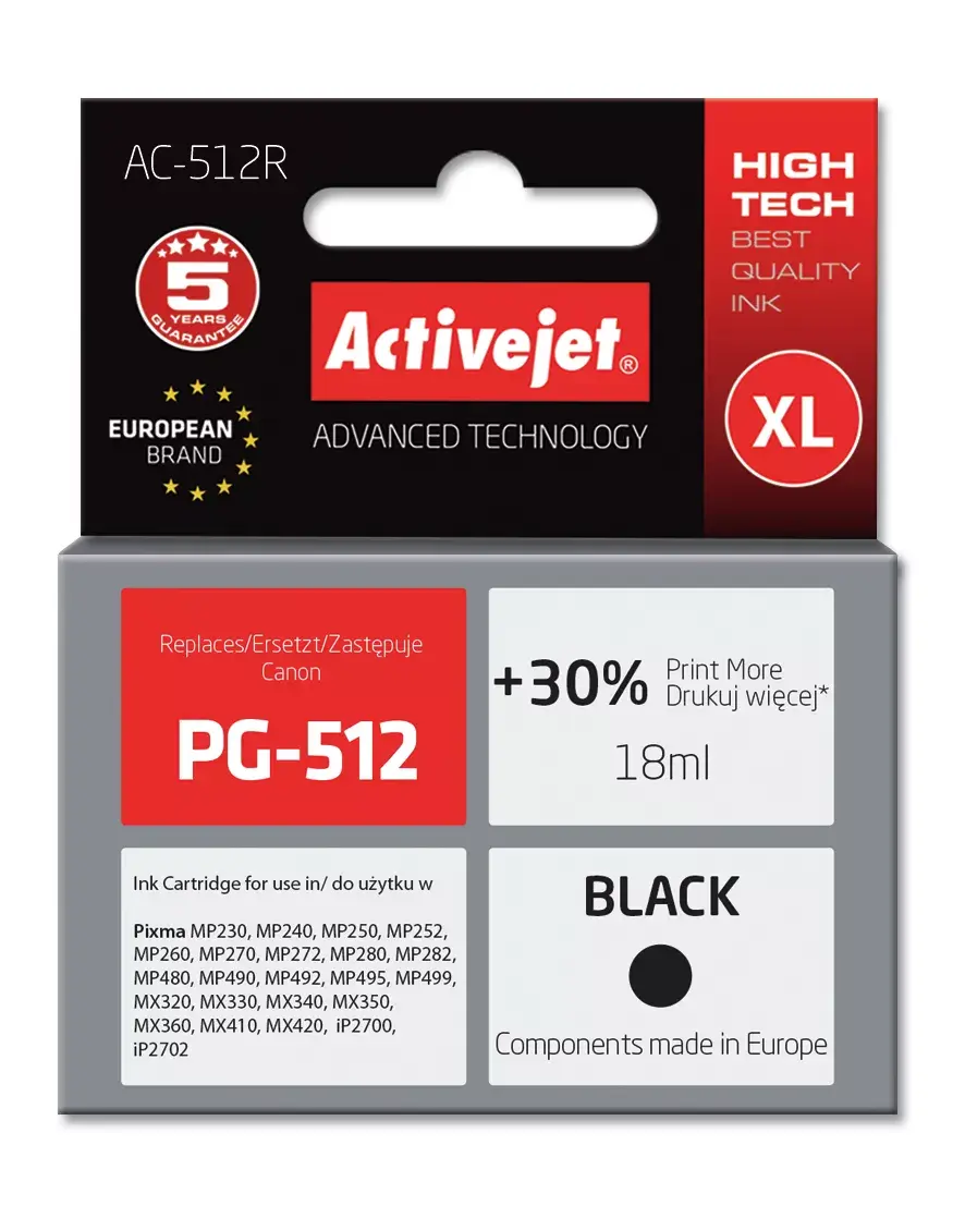 Картридж ActiveJet AC-512R совместимый для Canon Photo 2