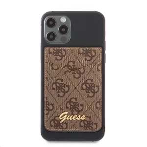 Card Holder GUESS Wallet Card Slot GUWMS4GTLBR MagSafe 4G Brown – phone card pocket, MagSafe compatible