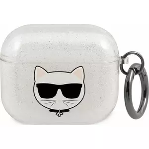 Karl Lagerfeld Case ochronne KLA3UCHGS Glitter Choupette do AirPods 3 srebrne