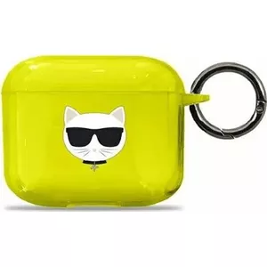 Aizsargapvalks AirPods 3 Karl Lagerfeld KLA3UCHFY dzeltenais Choupette