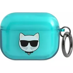 Karl Lagerfeld KLAPUCHFL Choupette aizsargmaciņš AirPods Pro austiņām, zils