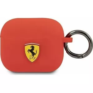 Aizsargvāciņš Ferrari FEA3SILRE priekš AirPods 3 — sarkans