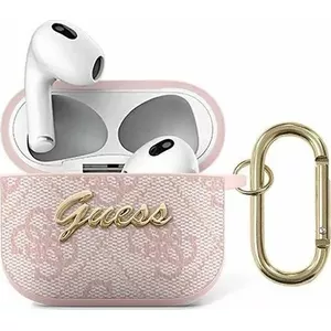 Чехол GUESS для AirPods 3 GUA34GSMP розовый — защитный силиконовый корпус для Apple AirPods 3