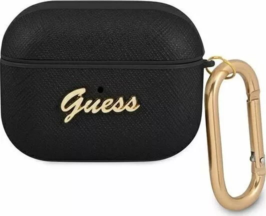Aizsargvāciņš AirPods Pro GUESS GUAPSASMK melns