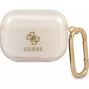 Aizsargvāciņš GUESS GUAPUCG4GD Glitter Collection priekš AirPods Pro, zelta