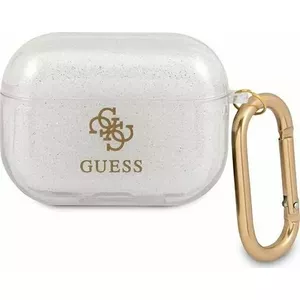 Aizsargcovers GUESS GUAPUCG4GT Transparent Glitter Collection — uzgaļiem un sīkai elektronikai