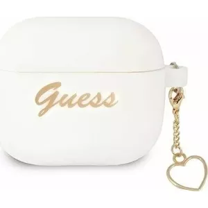 Silikona aizsargvāciņš AirPods 3 no GUESS — balts, modelis GUE1576WHT
