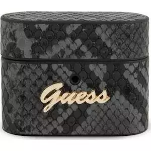 Aizsargvāciņš AirPods Pro GUESS Python Collection melns GUACAPPUSNSMLBK