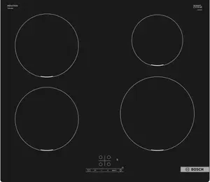 Induction hob Bosch PIE611BB5E, 4-zone built-in, 60 cm, touch control, flexible zone, boost, pan detection