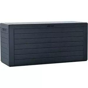 Outdoor storage chest Prosperplast WoodeBox 280 l Anthracite MBWL280-S433
