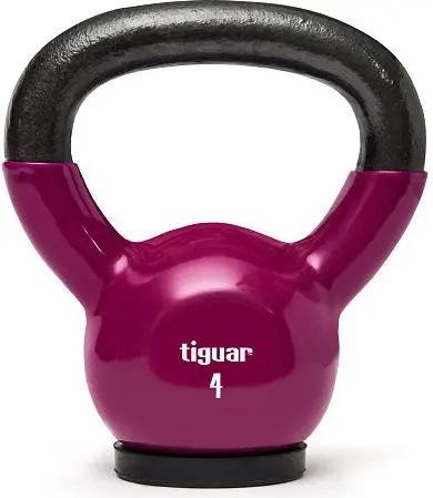 Kettlebell Tiguar TI-KB0004 ar gumijotu pārklājumu