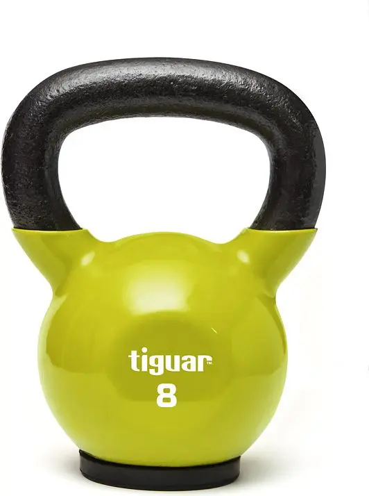 Kettlebell Tiguar TI-KB0008 ar gumijotu pārklājumu