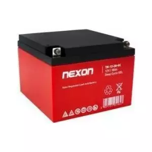 Gēla akumulators Nexon TN-GEL 12V 28Ah Long Life — 12V 28Ah noslēgts gēla akumulators rezerves barošanai