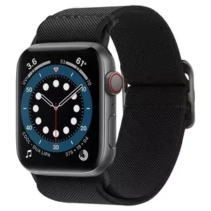 Spigen Fit Lite siksniņa Apple Watch 2/3/4/5/6/SE (42/44 mm) — melna, saderīga ar Apple