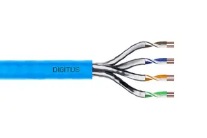 DIGITUS CAT 6A U/FTP Instalācijas kabelis 100 m simplekss Eca zils