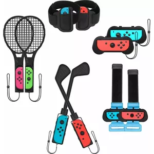 JYS komplekts 10‑1 rokturu Nintendo Switch — vairāku detaļu kontrolieru un Joy‑Con turētāji