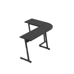 Corner desk Huzaro Hero 6.0, L-shape carbon fibre top, steel frame, 1470×1120×740 mm, right/left mounting