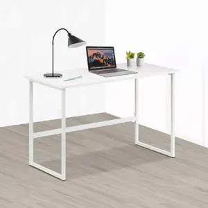 Datora galds TECHLY ICA-TB 3545W — taisns, virsma MDF, 1200×600×760 mm, balts