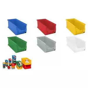 Storage box allit ProfiPlus Box 3L transparent – stackable parts bin, 15 kg load capacity