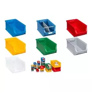 Storage bin allit ProfiPlus Box 4 transparent – plastic parts bin with 25 kg load capacity