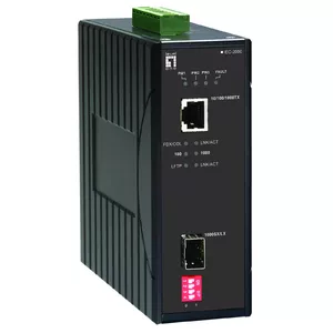 Гигабитный промышленный медиаконвертер LevelOne RJ45 в SFP