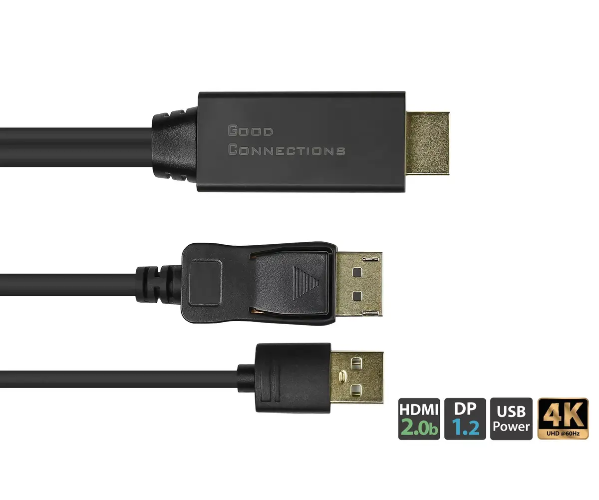 HDMI-DP020 video kabeļa adapters Alcasa Photo 2