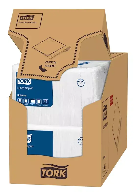 Paper napkins Tork 509300 White 162×162 mm Photo 3