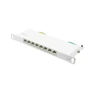 Patch panel Alcasa GC-N0131 0.5U 10 Gigabit Ethernet RJ-45 Cat6a