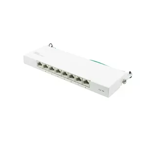 Patch Panel Alcasa GC-N0119 0.5U 10 Gigabit Ethernet RJ-45 Cat6a