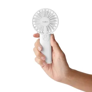 Handheld mister/fan Nedis FNHH1WT — White, 6 cm fan, 0.9 W, 3 V battery