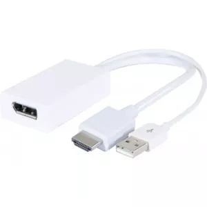 Video Cable Adapter Connect 127389 0.14m HDMI Type A DisplayPort White