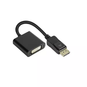 Alcasa DP-AD10 video cable adapter 0.2 m DisplayPort DVI-I Black